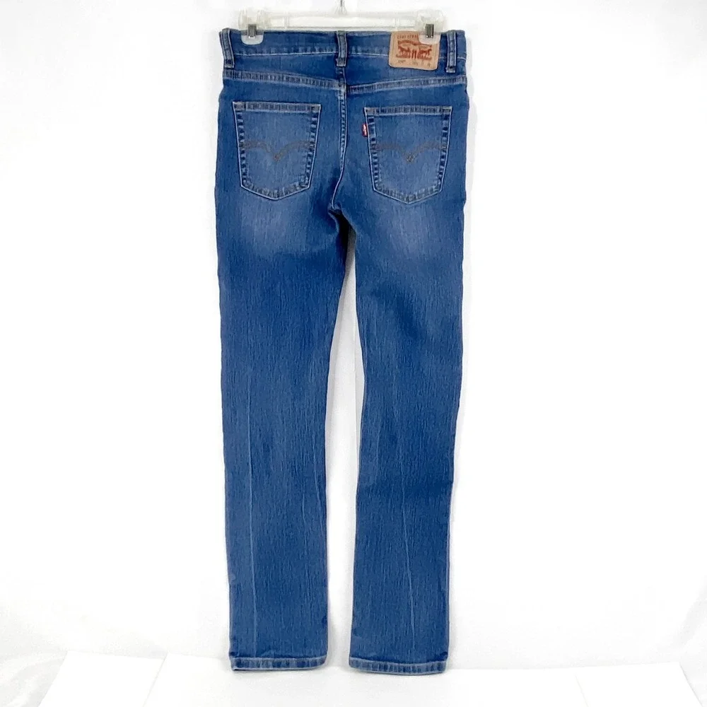 Levi's 510 Performance Stretch Blue Jeans Boys 14 R Medium Wash Skinny Inseam 28